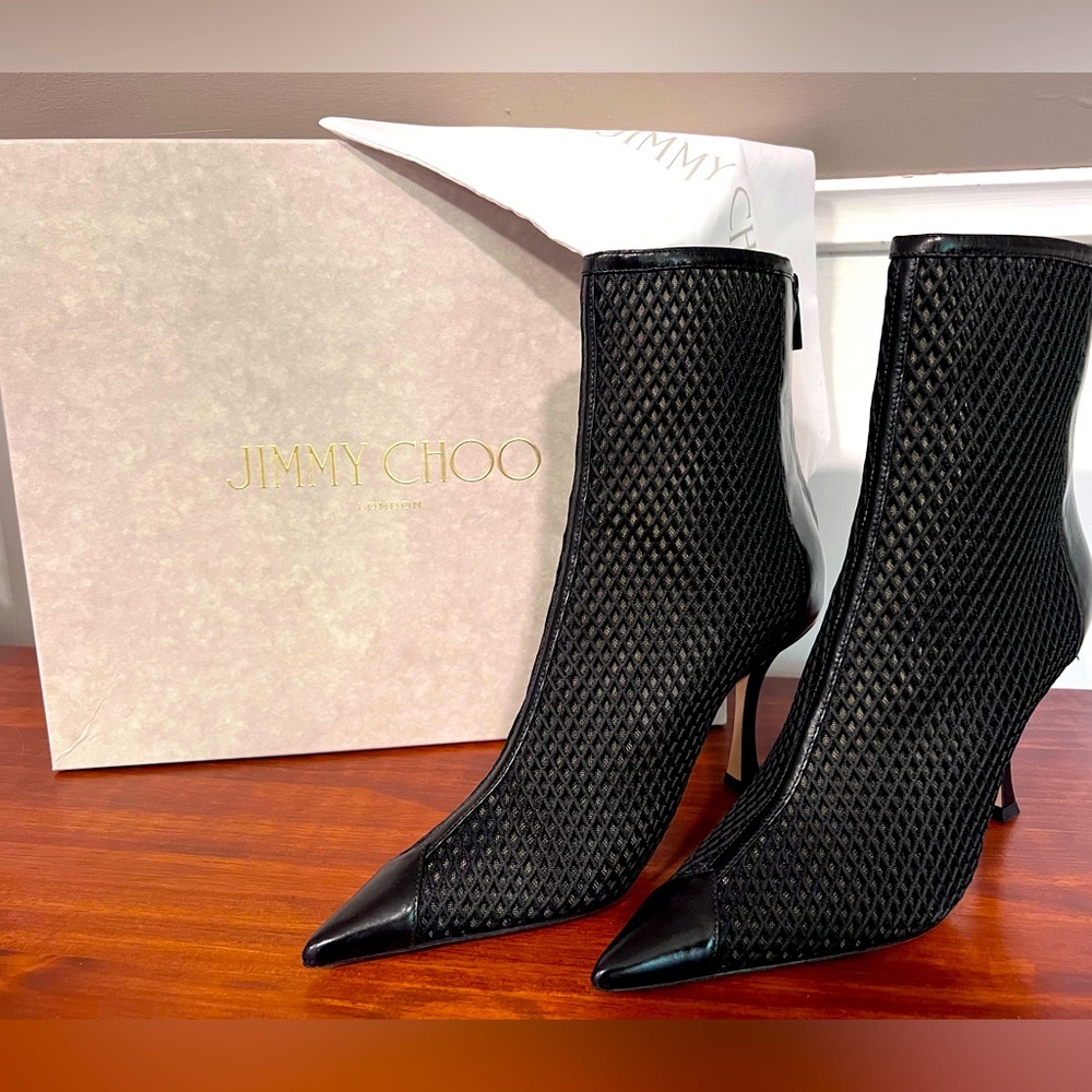 Jimmy Choo Naidoo 90 Black Ankle Boots